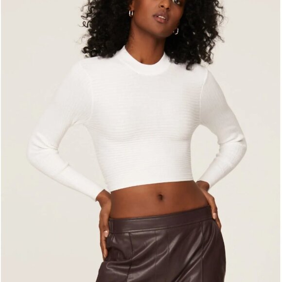 Bardot Tie Back Knit Top in white size medium - Picture 2 of 8